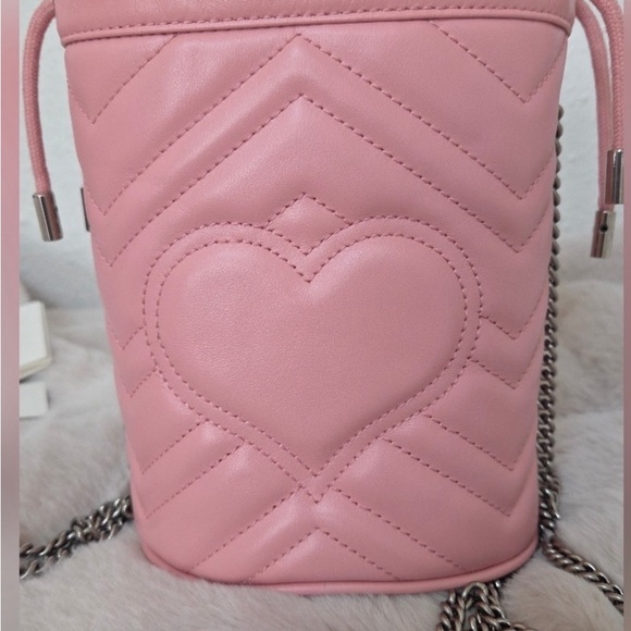 EUC- Gucci Pink Marmont Mini Bucket Bag  💕 - Picture 11 of 13